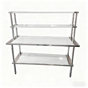 Stainless Steel Workbench with Adjustable Shelves, Commercial Kitchen Prep Table, Heavy Duty Workbench for Restaurants, Garages, Outdoors - 1 of 1