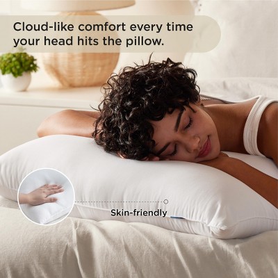 Bedsure King Size White Polyester Soft Supportive Pillows Set of 2