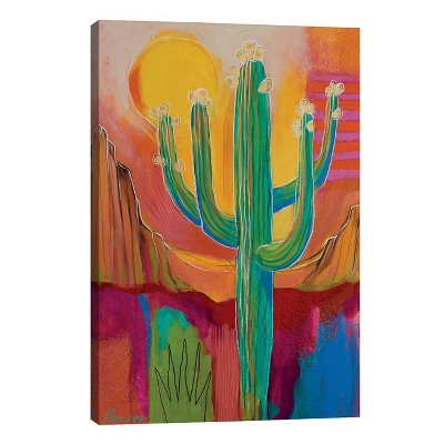 48" x 32" x 1.5" Saguaro Buds by Kristin Harvey Unframed Wall Canvas - iCanvas