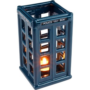 Doctor Who Tardis Blue Candle Holder, Ceramic - Holds Tealight & Votive Candles -Officially Licensed- Dr. Who Decor Gift for Teens, Adults, Men, Women - 1 of 4