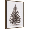 Amanti Art Vintage Evergreen Fir Tree lllustration I by The Creative Bunch Studio Canvas Art Framed - 2 of 4