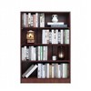 MAYEERTY Brown 4-Shelf Modern Wood Bookcase 48 Tall Bedroom Living Room Manga Library - 4 of 4