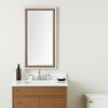 HomeRoots 53" White And Natural Framed Bathroom Vanity Mirror - 2 of 4