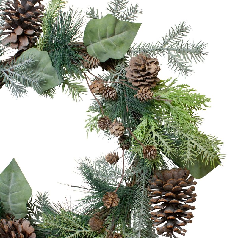 Northlight Pine Cone and Cedar Artificial Christmas Wreath - 20-Inch, Unlit, 3 of 4