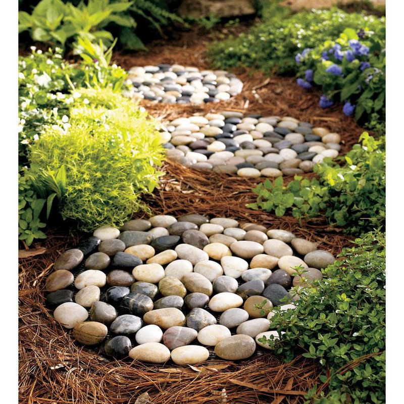 Wind & Weather Natural River Rock Stepping Stones, Set of 3, 2 of 11