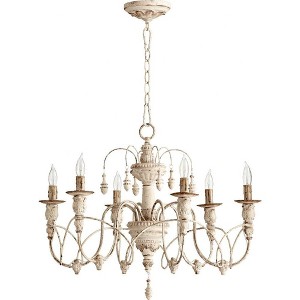 Quorum Lighting Salento 6-Light Chandelier, Persian White, 25 Width, 20 Height - 1 of 1