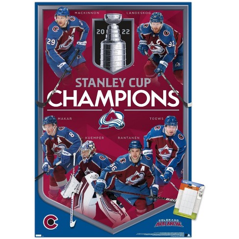 Colorado Avalanche 2022 Stanley Cup Champions Retro NHL Tie-Dye Smoke / L