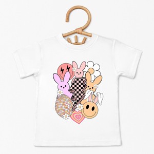 The Juniper Shop Retro Easter Collage Toddler Short Sleeve Tee - 1 of 4