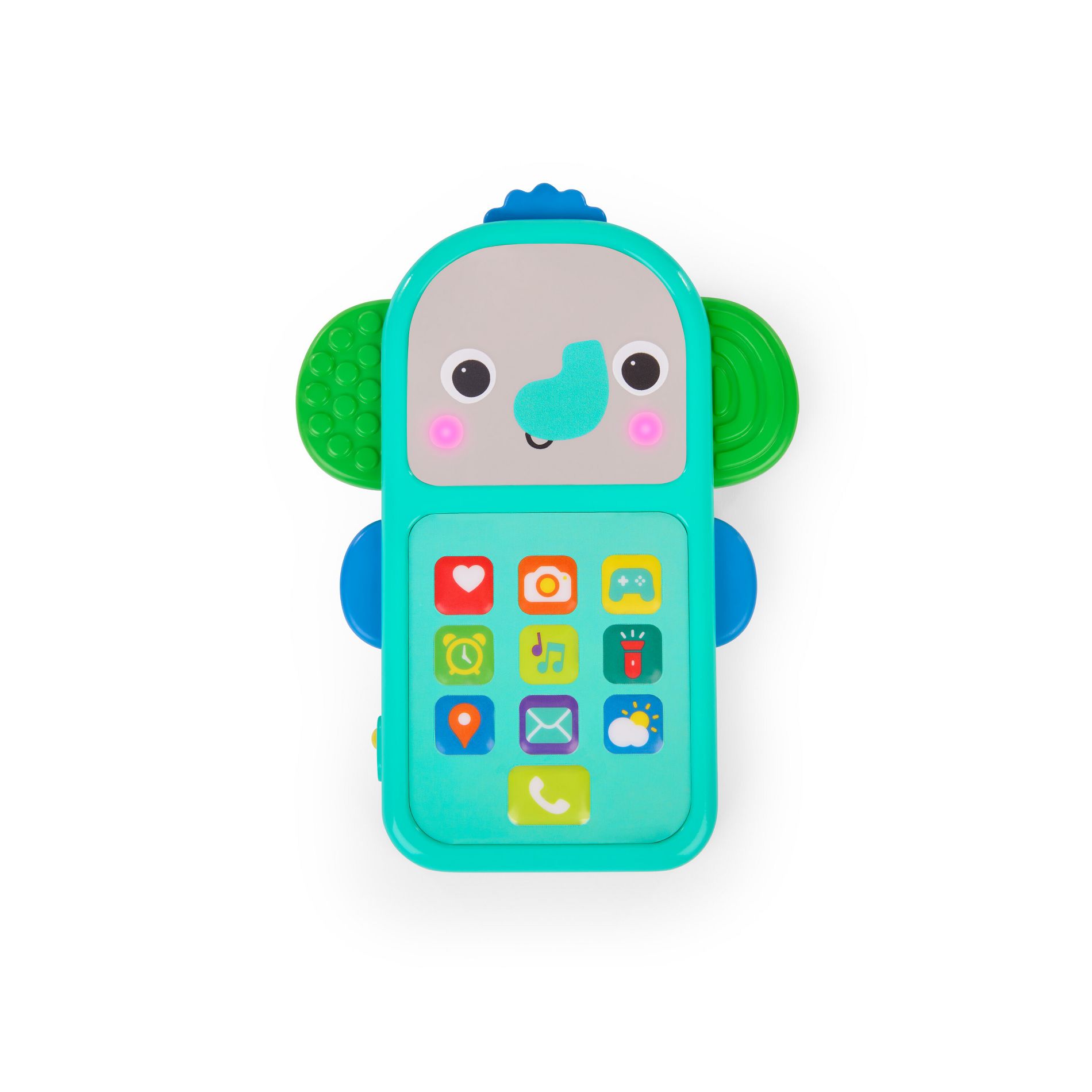 Bright Starts Elephone Telephone Toy: Educational Focus on Fine Motor Skills, Baby Learning Toy