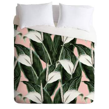Marta Barragan Camarasa Sweet Floral Comforter & Sham Set Green - Deny Designs