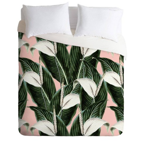 Marta Barragan Camarasa Sweet Floral Comforter & Sham Set Green - Deny Designs - image 1 of 4