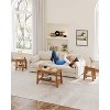 End Table, Small Side Table, Nightstand with 2 Tier Storage Shelf, Set of 2 Narrow Side Table for Living Room, Small Spaces, Bedroom Brown - 2 of 4