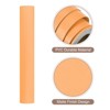 Unique Bargains Wallpaper, Peel and Stick Wallpaper Contact Paper Solid Color Vinyl Self-Adhesive Wall Paper Decorative Orange 197"x15.7" - 3 of 4