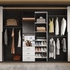 FUFU&GAGA Modern Closet Organizer System with Mirror and Adjustable Clothing Rods Armoires - 2 of 4
