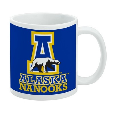 University of Alaska Fairbanks Secondary Logo Ceramic Coffee Mug Novelty Gift Mugs for Coffee Tea and Hot Drinks 11oz White