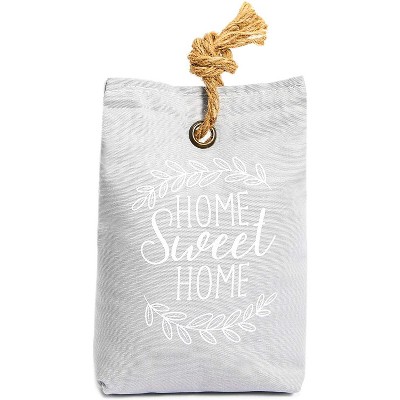 Juvale Door Stop Bag “Home Sweet Home” Heavy Duty Door Stopper Interior Weighted Floor 2 lbs (5"x3"x7")