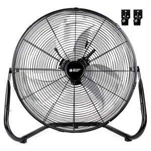 BEYOND BREEZE 20 Inch High Velocity Industrial Floor Fan, 3-Speed Heavy Duty Metal Cradle Floor Fans with 360°Tilt for Warehouse, Workshop, Garage - 1 of 4