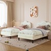 homfan Twin Smart LED Bed Frame, Adjustable PU Leather Headboard, Platform Bed for Kids, Wood Slats, No Box Spring Needed - 4 of 4
