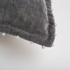 22"x22" Oversize Solid Velvet Pearl with Silver Beads Square Throw Pillow - Rizzy Home - 2 of 4