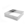 Gobel 863350 Stainless Steel Square Cake Ring 7-7/8 Inch x 7-7/8 Inch x 1-3/4 Inch High - 2 of 2