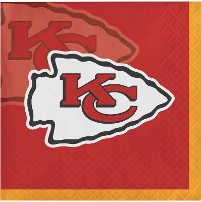48ct Kansas City Chiefs Football Beverage Napkins