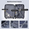 YONWAY 3 Piece Luggage sets, Expandable Lightweight Suitcase, Hardshell Suitcase with TSA Lock Spinner Wheels, 20" 24" 28" Luggage - 2 of 4