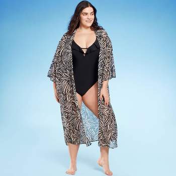 Women's Cover Up Maxi Duster - Shade & Shore™ Multi Animal Print