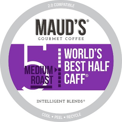Maud's World's Best Half Caff Medium Roast Coffee Pods - 100ct