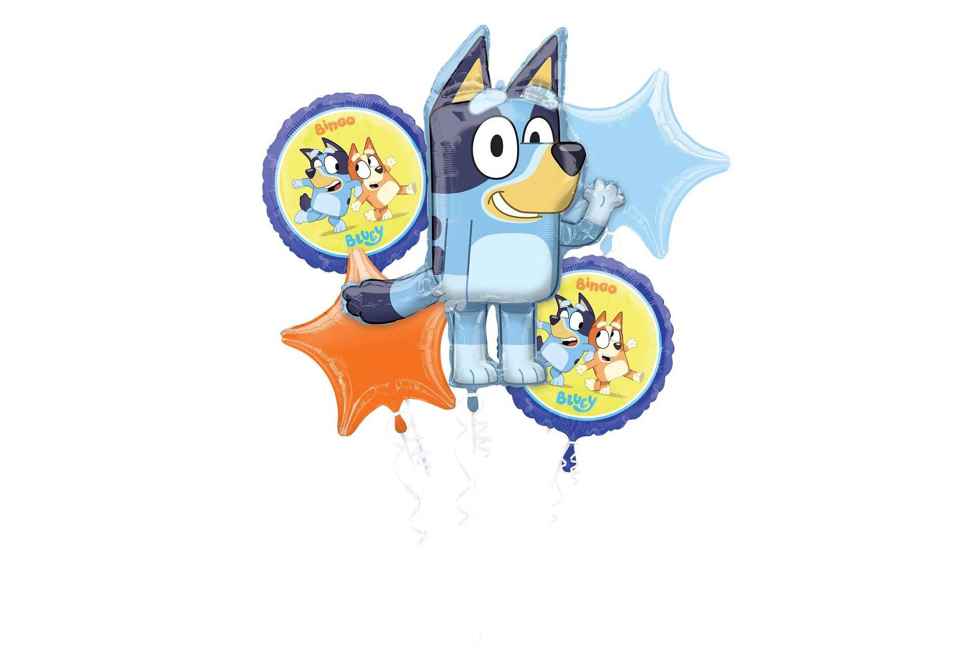 Anagram 5pc Bluey Foil Balloon Bouquet