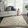 Nourison Scandinavian Shag Scn02 Denim Blue Area Rug : Target