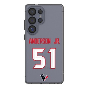 NFL Houston Texans Players Game Tactic Clear Cell Phone Case for Samsung Galaxy - 1 of 4