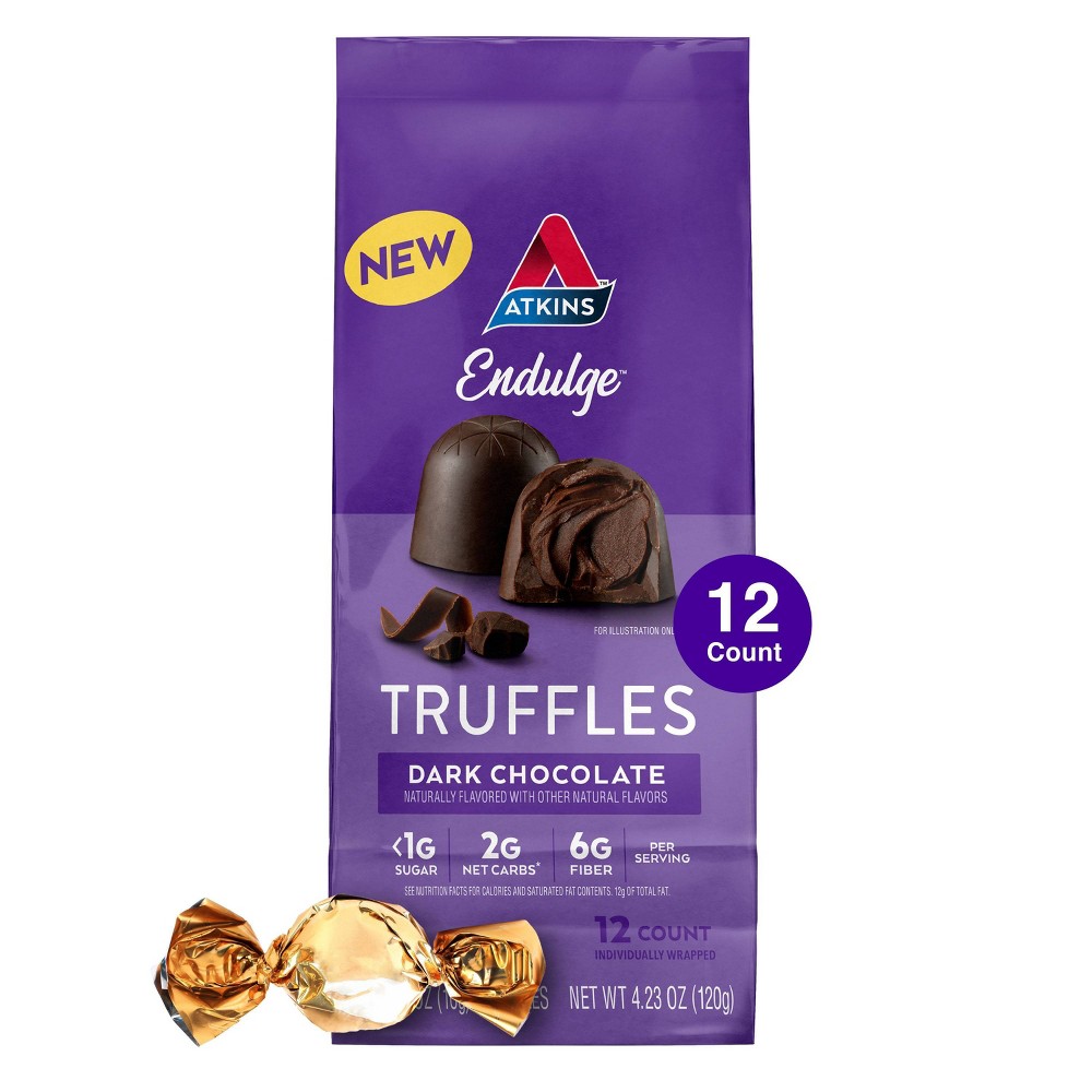 Atkins Endulge Dark Chocolate Truffles - 4.23oz/12pk