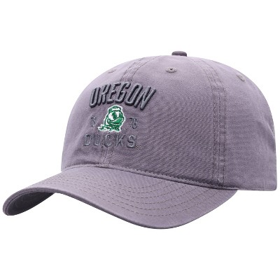 NCAA Oregon Ducks Men's Skill Gray Garment Washed Canvas Hat