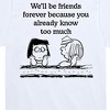 Boys' - Peanuts - Friends Forever Marcie And Patty Short Sleeve Graphic T-Shirt - 2 of 4
