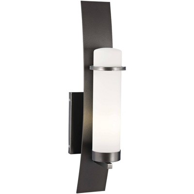 Minka Lavery Arcus Truth 22" High Smoke Iron Outdoor Wall Light