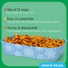 Big Dot of Happiness Blue Snowflakes Party Paper Food Trays, Holiday Double-Sided Disposable Food Boats for Nachos, Hot Dogs, French Fries - 12 Ct - 3 of 4