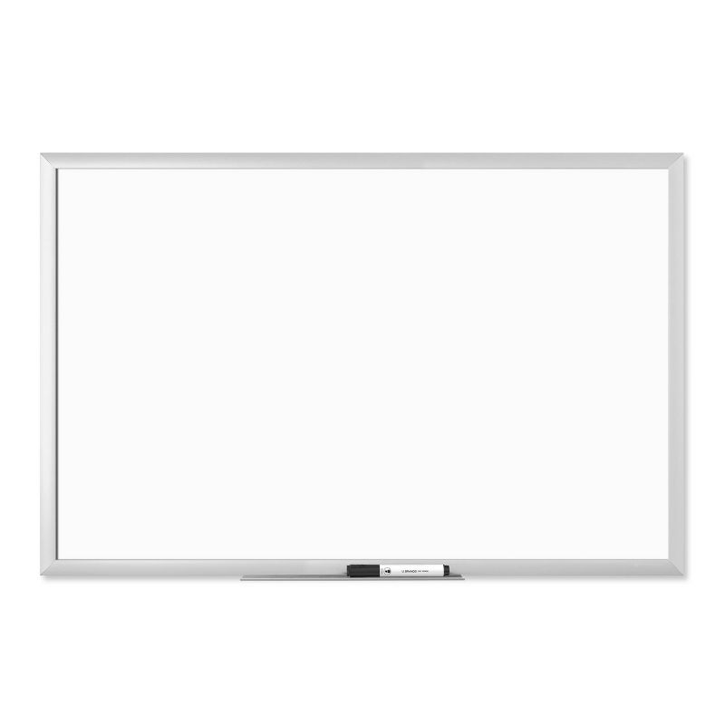 U Brands 35&#34;x23&#34; Dry Erase Board with Tray Aluminum Frame, 1 of 5