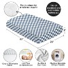 Sweet Jojo Designs Boy, Girl, Unisex/Gender Neutral Baby Fitted Crib Sheet Gingham Checkered Plaid Blue and White - 4 of 4