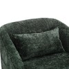 CAVINAS 360° Swivel Barrel Chair,Plush Polyester Blend Accent Arm Chair with Rotating Metal Base for Bedroom,Living Room,Office,Hotel - 4 of 4