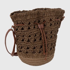 Anna-Kaci Women's Bohemian - Style Crochet Shoulder Bag - 1 of 4