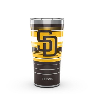 MLB San Diego Padres 20oz Hype Stripes Stainless Steel Tumbler - 1 of 4
