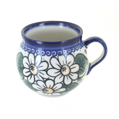 Blue Rose Polish Pottery Ladybug Bubble Mug