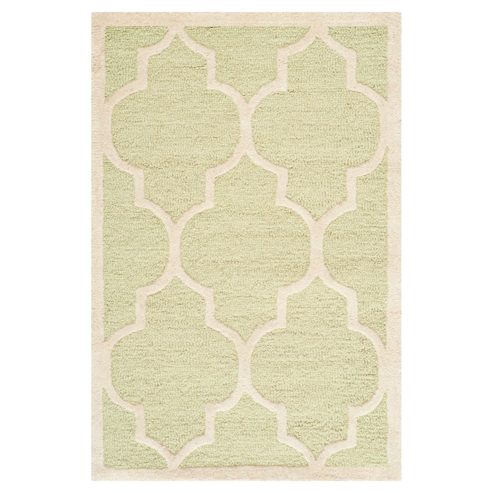 Alexander wool Textured Area Rug - Green/Ivory - (2'x3' ) - Safavieh
