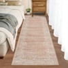 Washable Farmhouse Floral Print Living Room Rugs, Soft Non Slip Modern Bedroom Carpet, Ultra Thin Vintage Floor Rug for Home Office - 2 of 4