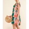 Women's Printed Double Ruffle Sleeve Dress - And The Why - 2 of 4