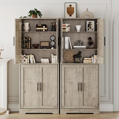 70" Tall Pantry Cabinet, Kitchen Pantry Storage Cabinets with 2 Door and 3 Adjustable Shelves, for Kitchen, Dining Room, Living Room and Bathroom