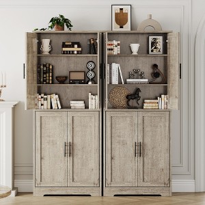 70" Tall Pantry Cabinet, Kitchen Pantry Storage Cabinets with 2 Door and 3 Adjustable Shelves, for Kitchen, Dining Room, Living Room and Bathroom - 1 of 4