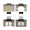 GustoWave 10'x12' Outdoor Double Hardtop Patio Gazebo for Deck, Backyard, Lawn, Garden - 4 of 4
