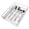 EuroHome 21-Piece Heavyweight Stainless Steel Cutlery Set with Storage Tray in Silver - 2 of 4