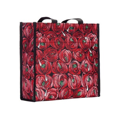 Signare USA Rennie Mackintosh Rose And Teardrop Red Shopper Bag